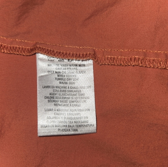 Harley-Davidson Women's Orange Button-Up Shirt Size XL | Western Style Pockets - Picture 7 of 7